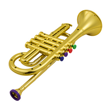 Load image into Gallery viewer, Toy Trumpet with Four Colored Keys for Kids Musical Learning