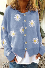 Load image into Gallery viewer, Floral Embroidery Knitted Sweater