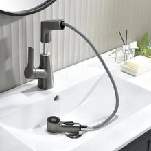 Load image into Gallery viewer, Bathroom Faucet With Rotating Retractable Hand Shower
