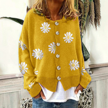 Load image into Gallery viewer, Floral Embroidery Knitted Sweater