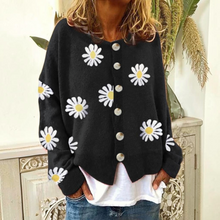 Load image into Gallery viewer, Floral Embroidery Knitted Sweater