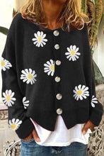 Load image into Gallery viewer, Floral Embroidery Knitted Sweater