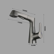 Load image into Gallery viewer, Bathroom Faucet With Rotating Retractable Hand Shower