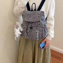 Load image into Gallery viewer, Drawstring Backpack with Star Pattern and Multiple Pockets, Adjustable Straps