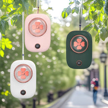 Load image into Gallery viewer, Portable USB Neck Fan with Digital Battery Display and Three Speed Settings
