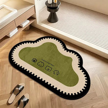 Load image into Gallery viewer, Plush Area Rug with Non Slip Backing and Patterned Border