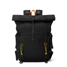 Load image into Gallery viewer, Rolltop Backpack with Water Resistant Fabric and Padded Straps for Hiking