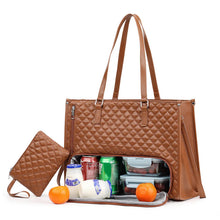 Load image into Gallery viewer, Insulated Lunch Tote Bag with Thermal Interior