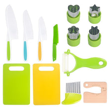Load image into Gallery viewer, Kids Play Kitchen Tool Set with Child Safe Utensils for Pretend Cooking