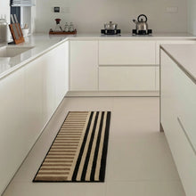 Load image into Gallery viewer, Striped Runner Mat for Hallways and Kitchens with Soft Textile Surface