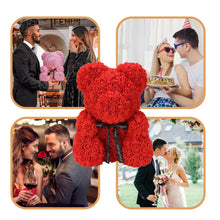 Load image into Gallery viewer, Roses Teddy Bear Made of Synthetic Foam Roses