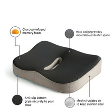 Load image into Gallery viewer, Premium Office Seat Cushion with Memory Foam Lumbar Support