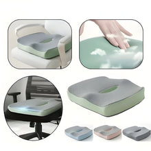 Load image into Gallery viewer, Premium Office Seat Cushion with Memory Foam Lumbar Support