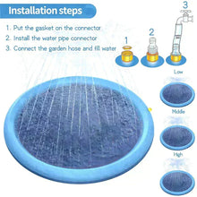 Load image into Gallery viewer, Summer Dog Splash Pad with Sprinkler – 60"/67" Outdoor Cooling Fountain Mat