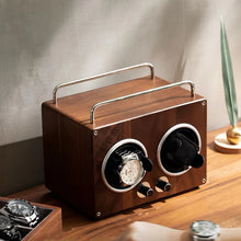 Load image into Gallery viewer, Automatic Watch Winder Black Walnut With Quiet Japanese Motor