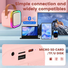 Load image into Gallery viewer, Mini Karaoke Machine With Wireless Microphone