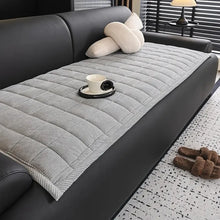 Load image into Gallery viewer, Metro Line Quilted Couch Cover, Modern Quilted Design
