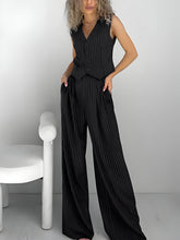 Load image into Gallery viewer, Striped Pants and Vest Set