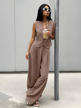 Load image into Gallery viewer, Striped Pants and Vest Set