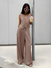 Load image into Gallery viewer, Striped Pants and Vest Set