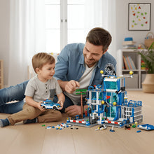 Load image into Gallery viewer, City Police Station Playset, Building Blocks with Officers and Accessories