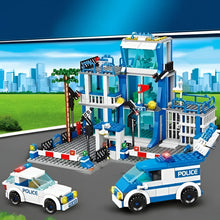 Load image into Gallery viewer, City Police Station Playset, Building Blocks with Officers and Accessories