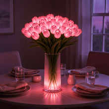 Load image into Gallery viewer, Light Up Tulip Bouquet with Ten Glowing Blooms Battery Powered in Yellow Blue Pink Or Red