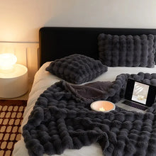 Load image into Gallery viewer, Rabbit Faux Fur Blanket Throw for All-Season Comfort