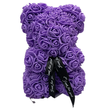 Load image into Gallery viewer, Roses Teddy Bear Made of Synthetic Foam Roses