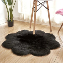 Load image into Gallery viewer, Fluffy Sheepskin Style Flower Rug for Bedroom