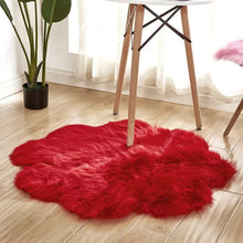 Load image into Gallery viewer, Fluffy Sheepskin Style Flower Rug for Bedroom