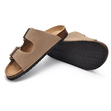 Load image into Gallery viewer, Unisex Cork Footbed Adjustable Buckle Sandals with Arch Support