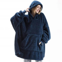 Load image into Gallery viewer, Oversized Winter Hooded Sweater Blanket for Women and Men