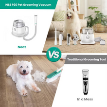 Load image into Gallery viewer, 5-in-1 Dog Grooming Vacuum Kit – Low Noise Pet Hair Remover with Deshedding Tools & Dust Cup