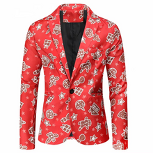Load image into Gallery viewer, Men's Christmas Blazer Jacket for Holiday Parties and New Year Celebrations