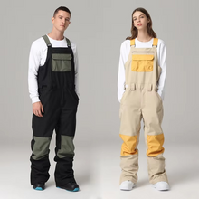 Load image into Gallery viewer, Waterproof Windproof Ski Bib Pants for Men and Women – Insulated Winter Snow Overalls