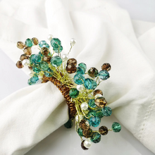 Load image into Gallery viewer, Colorful Acrylic Bead Napkin Ring Set of 4