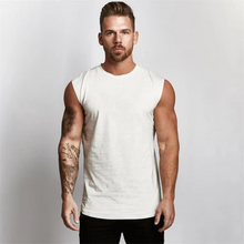 Load image into Gallery viewer, Men's Muscle Fit Sleeveless Workout Tank Top