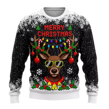 Load image into Gallery viewer, Cute Elk 3D Printed Christmas Sweatshirt for Men and Women
