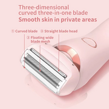 Load image into Gallery viewer, 2-in-1 Women’s Cordless Hair Removal Razor and Bikini Trimmer