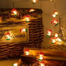 Load image into Gallery viewer, Small Mushroom Shaped Copper Wire Fairy String Light Battery Powered Decorative Lamp