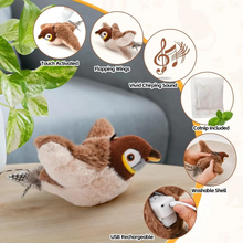 Load image into Gallery viewer, Rechargeable Chirping Bird - Interactive Cat Plush Toy with Catnip Option