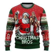 Load image into Gallery viewer, Funny Santa Claus Ugly Christmas Sweater Crewneck Sweatshirt for Men and Women