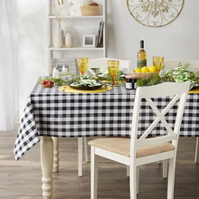 Load image into Gallery viewer, Classic Checkered Tablecloth for Kitchen, Weddings, Holidays, and Outdoor Picnics