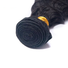 Load image into Gallery viewer, Indian Deep Wave Human Hair Bundles 8–30 Inch, 100% Remy Weave Extensions, Natural Color, 1/3/4 Bundle Options