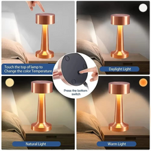 Load image into Gallery viewer, Retro LED Touch Sensor Table Lamp - Rechargeable Night Light for Home Interiors