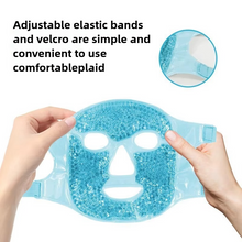 Load image into Gallery viewer, Cold and Hot Therapy Full Face Gel Bead Mask with Eye Compress