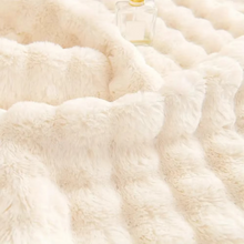 Load image into Gallery viewer, Plush Bubble-Textured Faux Rabbit Fur Sofa Slipcover - Non-Slip Couch Cushion Cover for Living Room