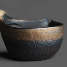Load image into Gallery viewer, Retro Coarse Pottery Side Handle Fair Cup for Traditional Tea Ceremony