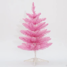 Load image into Gallery viewer, Pink Artificial Christmas Pine Tree Decoration for Tabletop or Floor Display